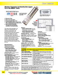 Thumbnail of document Data Sheet - OM-CP Micro Relative Humidity & Temperature Data Logger